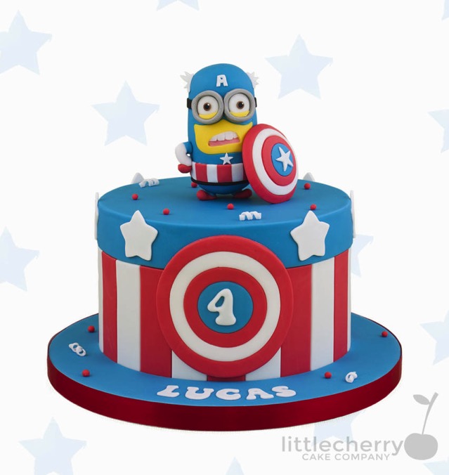 Captain America Minion Cake 
