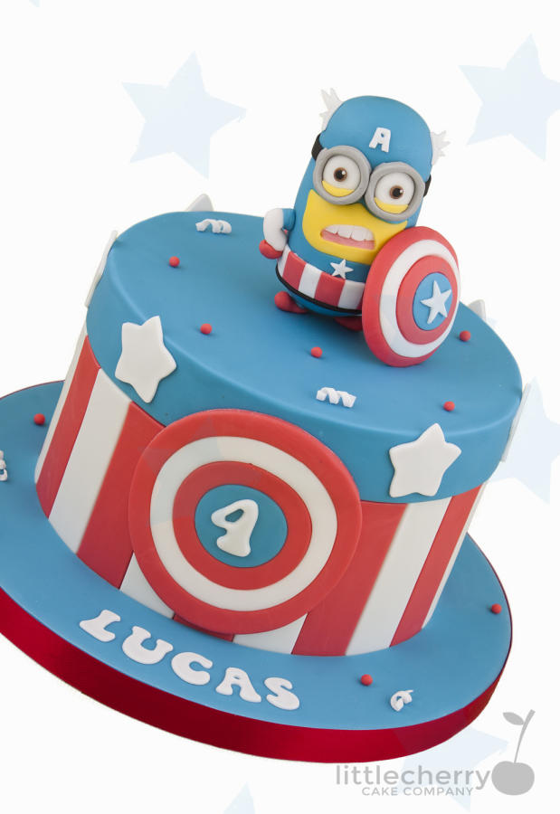 Captain america Minion Cake 