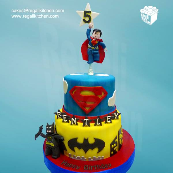 LEGO Batman v Superman Cake