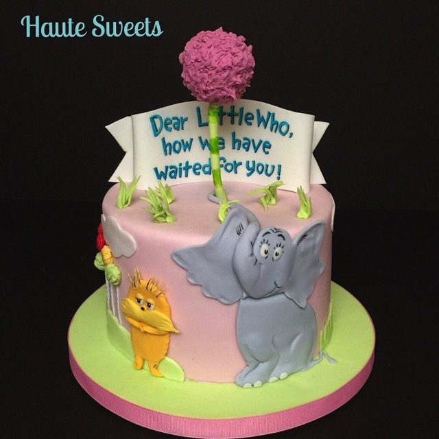 Dr Seuss Baby Shower Cake