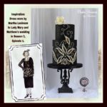 Superb Downton Abbey Cake Inspired By  Martha Levinson’s Black Dress