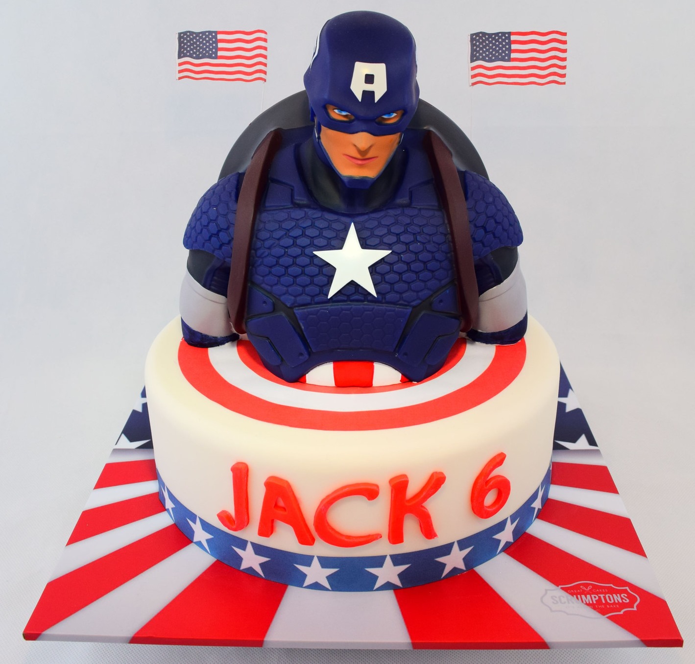 Captain America Birthday Cake at Low Price & Free Delivery