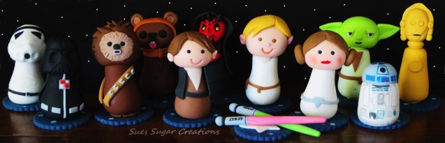 Star Wars Kokeshi Cupcakes 