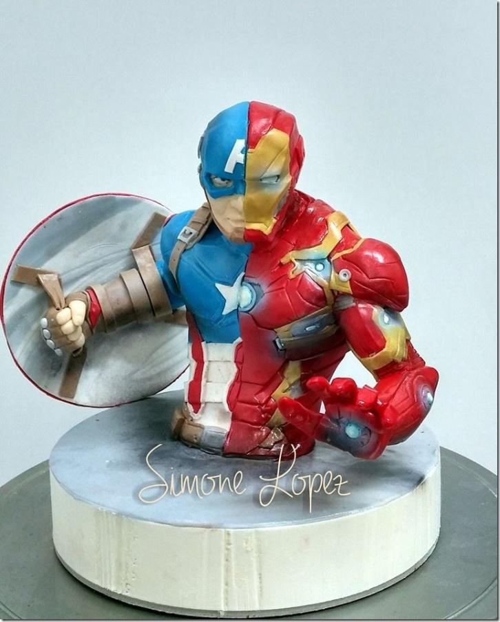 Captain America: Civil War Cake Topper