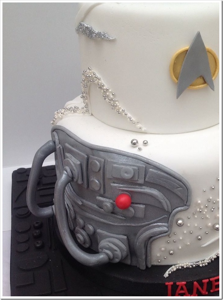 Star Trek Cake with Borg Implant