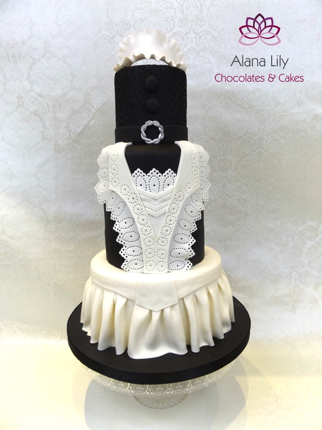 Downton Abbey Cake inspired by House Maid uniform