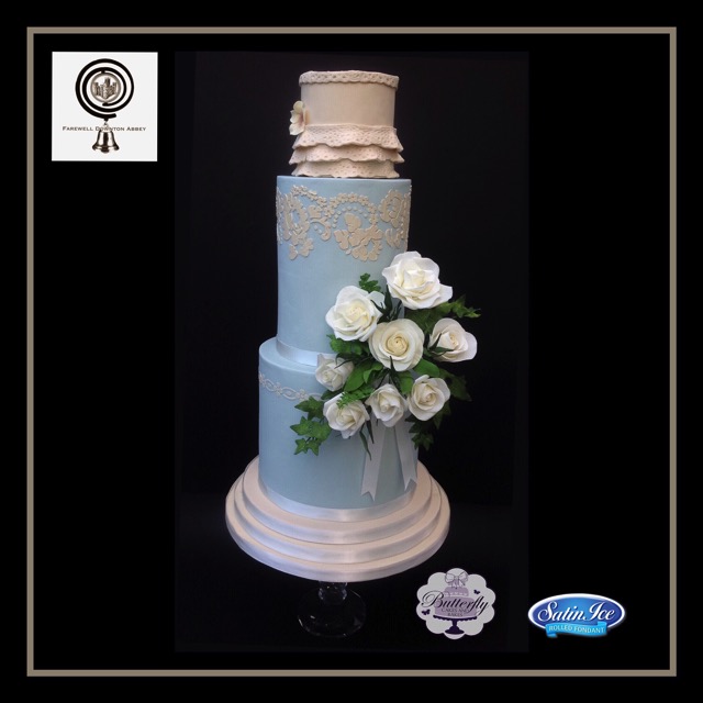 Downton Abbey Cake inspired by Lady Roses blue dress