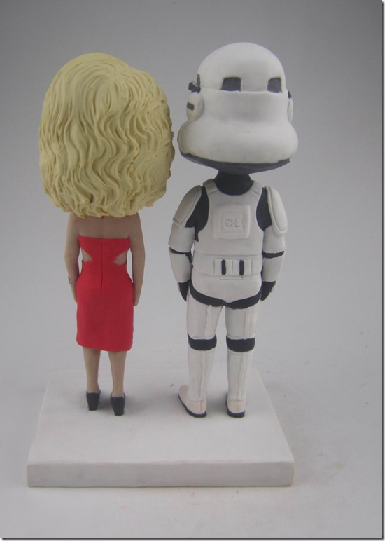 Star Wars and Battlestar Galactica Wedding Cake Topper