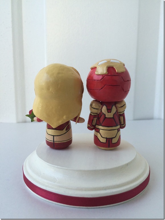 Iron Man and Rescue Wedding Cake Topper
