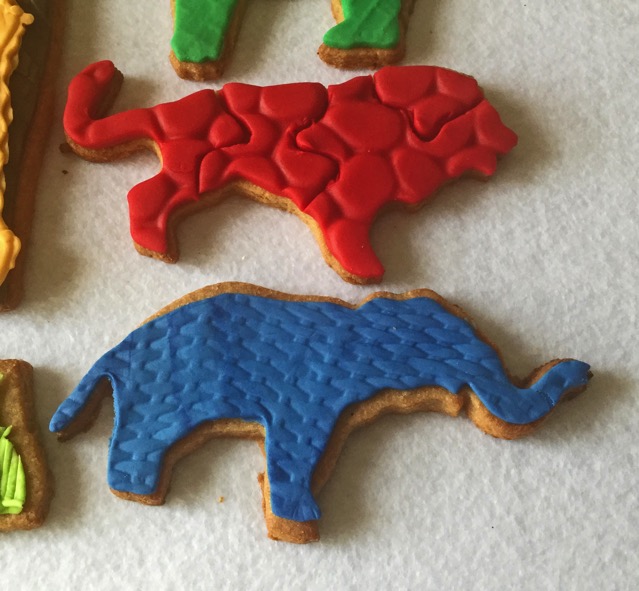 Lion and Elephant Cookies