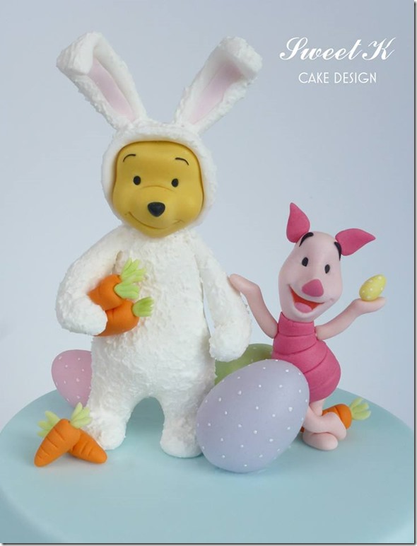 Winnie the Pooh / Easter Bunny Cake Topper