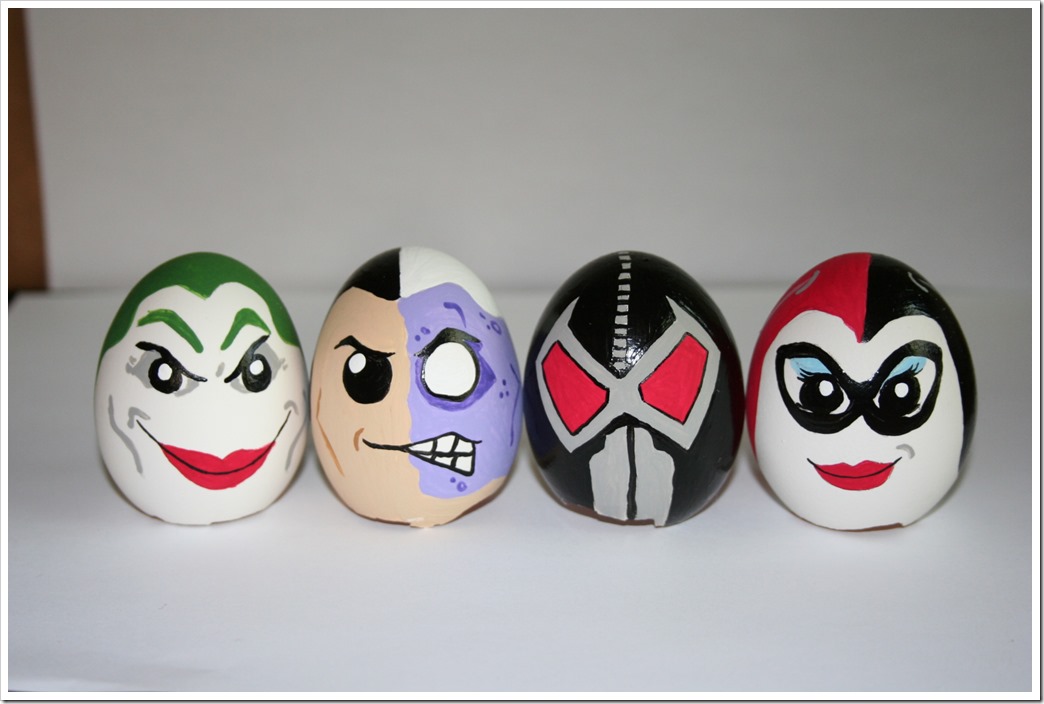 Joker, Two-Face, Bane & Harley Quinn. Easter Eggs