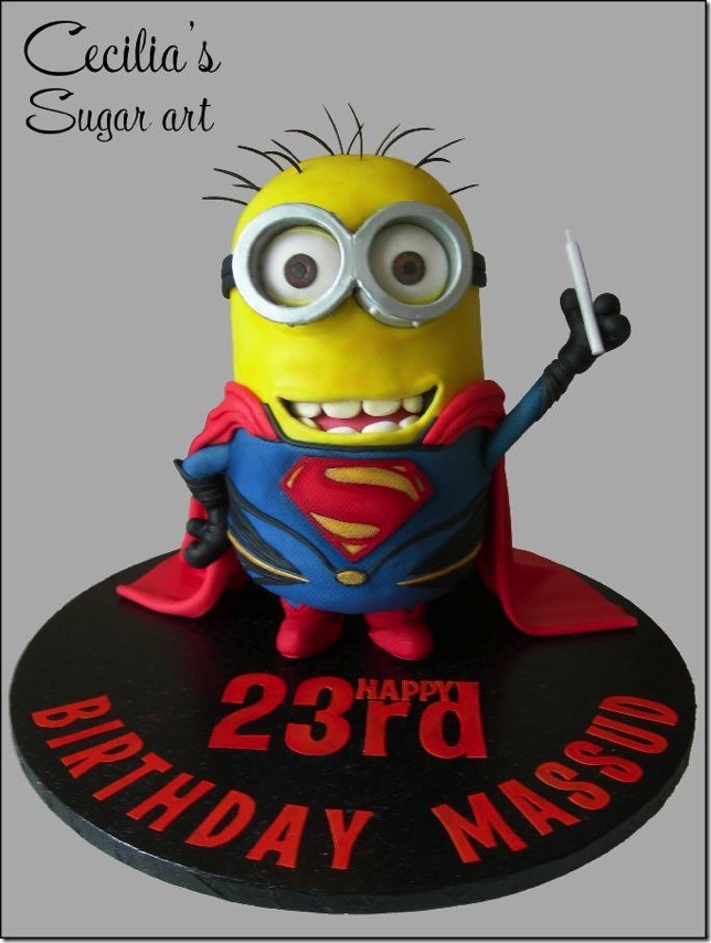 Superman Minion Cake