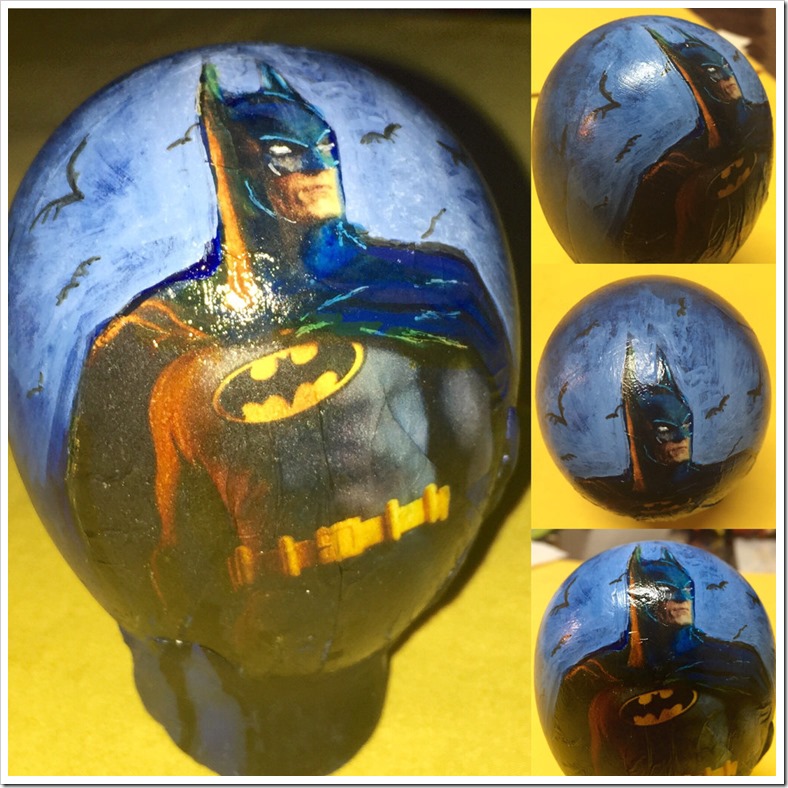 Hand Painted Batman Easter Egg