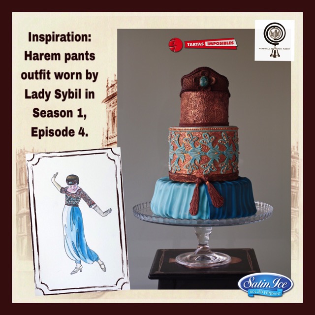 Downton Abbey Cake inspired by Lady Sybil Harem pants
