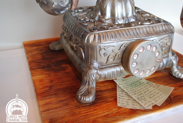 Downton Abbey Cake inspried by vintage telephone from 1920