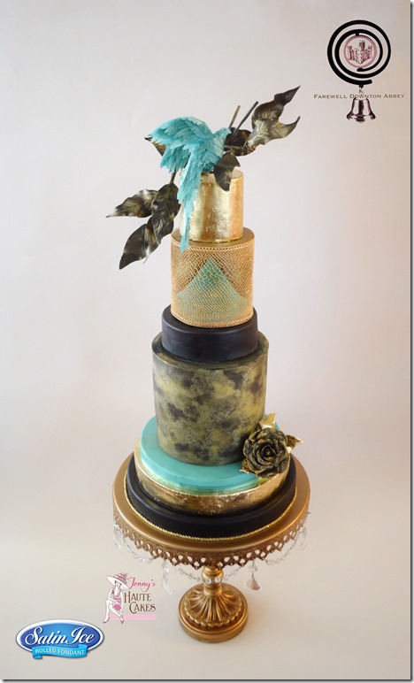 Downton Abbey Cake Based On Lady Mary's Dress