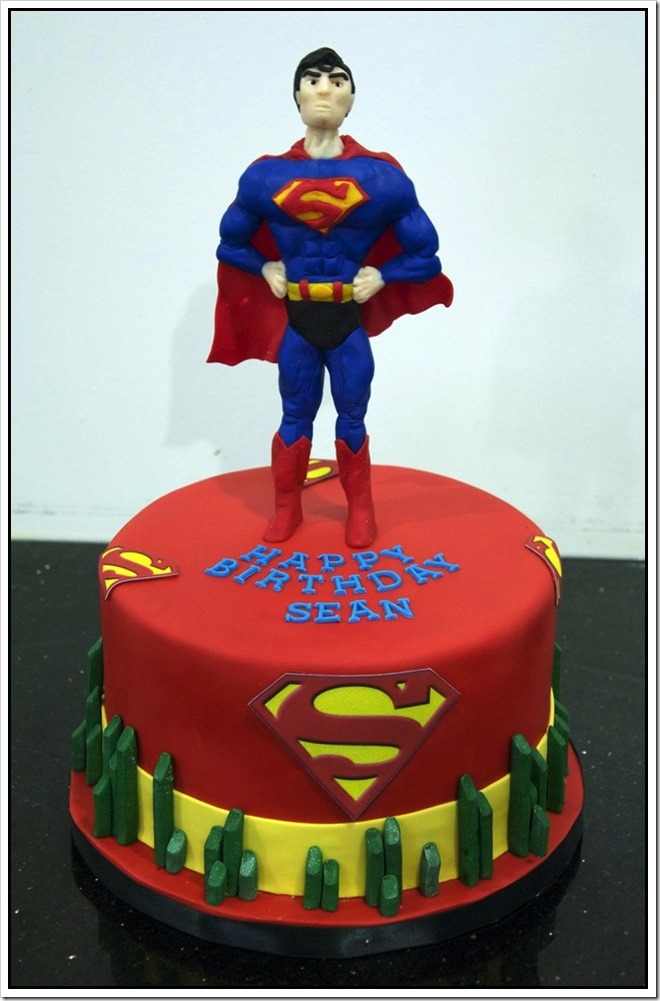 Superman Birthday Cake