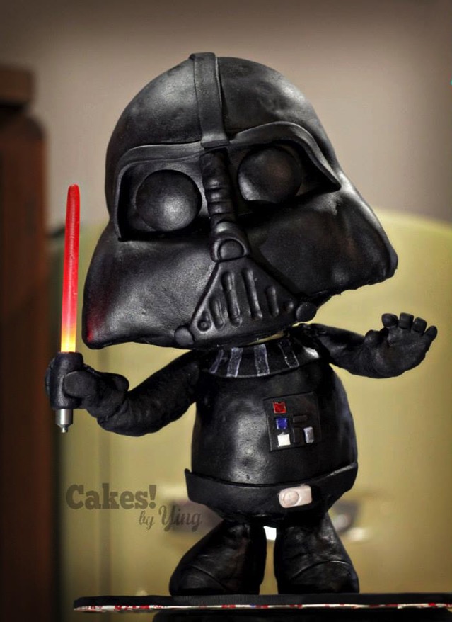 Chibi Darth Vader Cake 