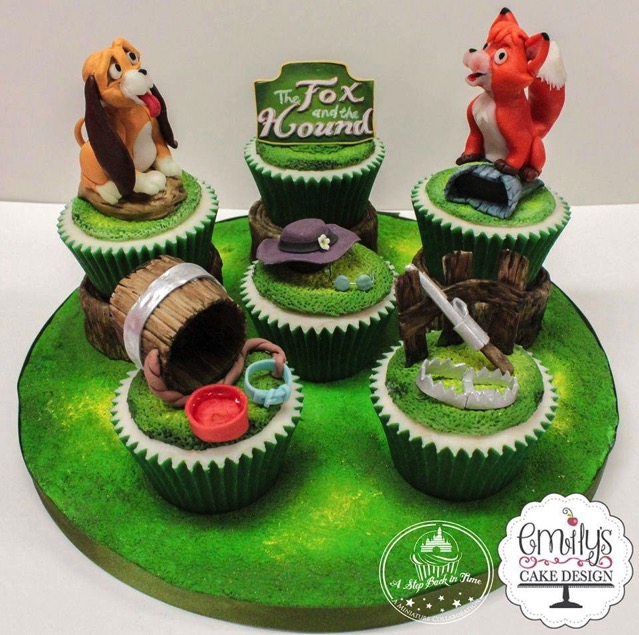 The Fox and The Hound Cupcakes