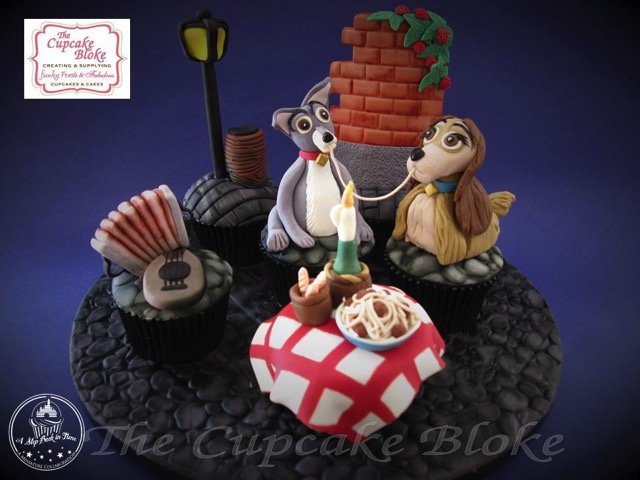 Lady and The Tramp Cupcakes
