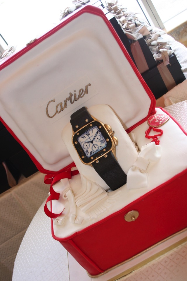 Cartier Watch Grooms Cake