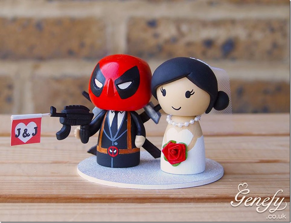 Deadpool Wedding Cake Topper