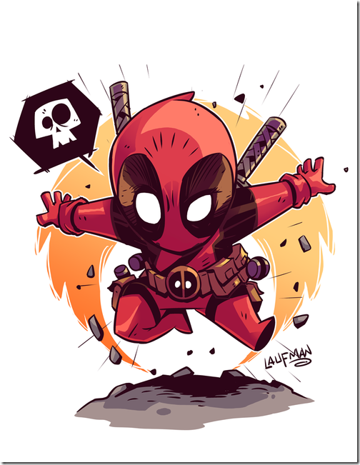 Chibi Deadpool Print