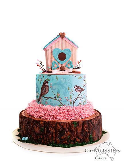 Birdhouse Cake