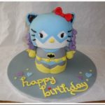 Adorable Hello Kitty Batgirl Cake