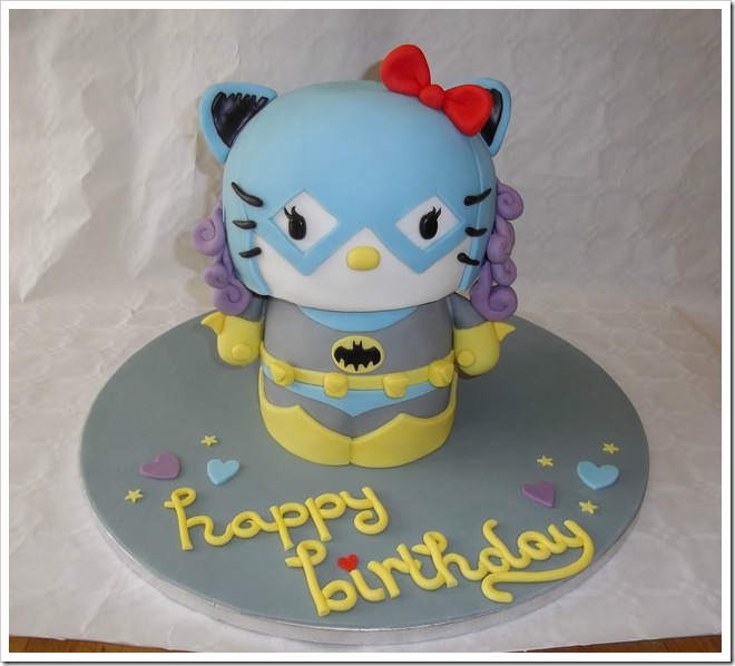 Hello Kitty Batgirl Cake