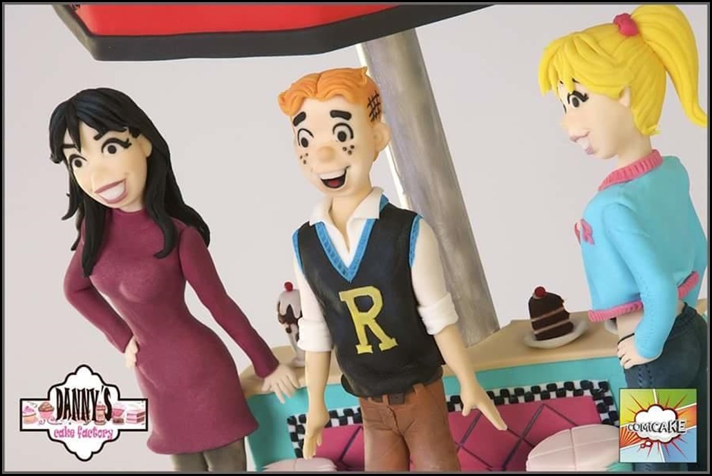 Archie, Betty and Veronica Cake Toppers