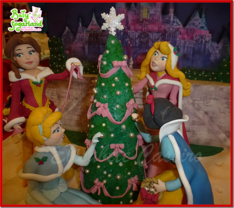 Disney Princess Christmas Cake