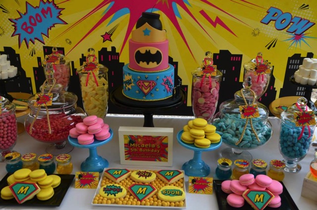 Supergirl Birthday Party Display