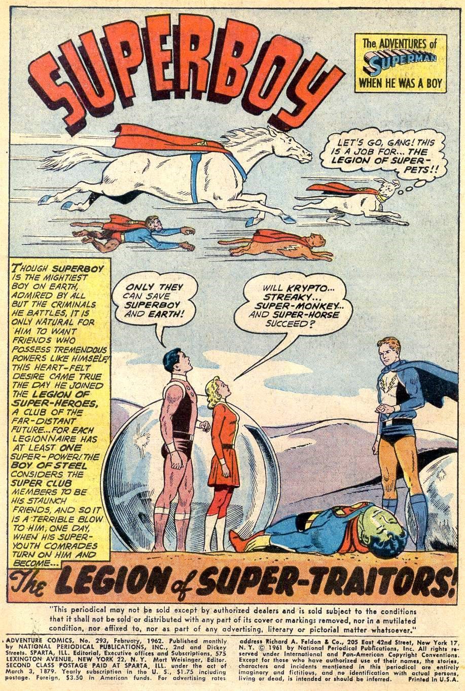 First Appearance of The Legion of Super-Pets