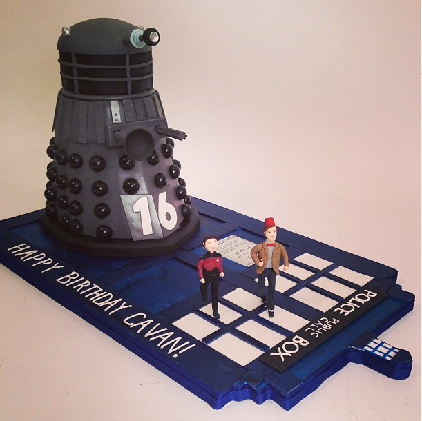 Dalek Birthday Cake 