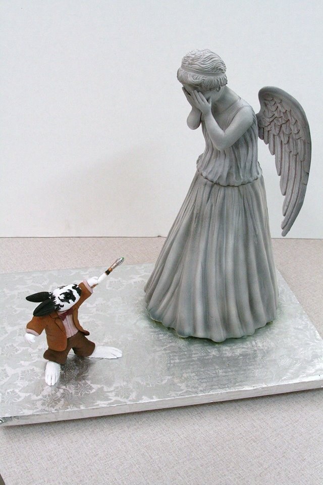 Doctor Who vs. Weeping Angel Cake 