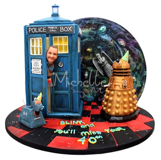 Doctor Who Birthday Cake 
