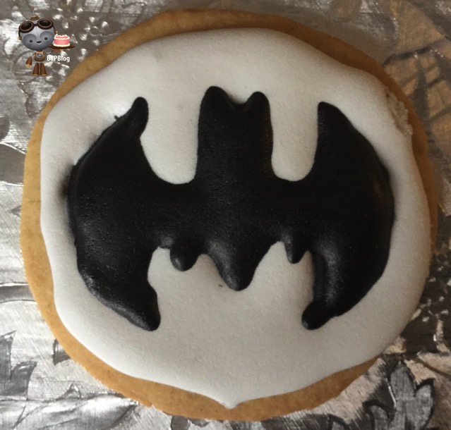 Black and White Batman Cookie 