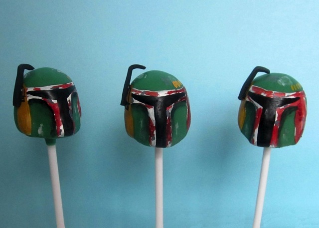 Boba Fett Cake Pops