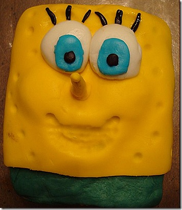 SpongeBob with Eye Lashes