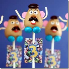 Mr. Potato Head Cake Pops