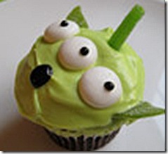 Toy Story Green Alien Cupcakes