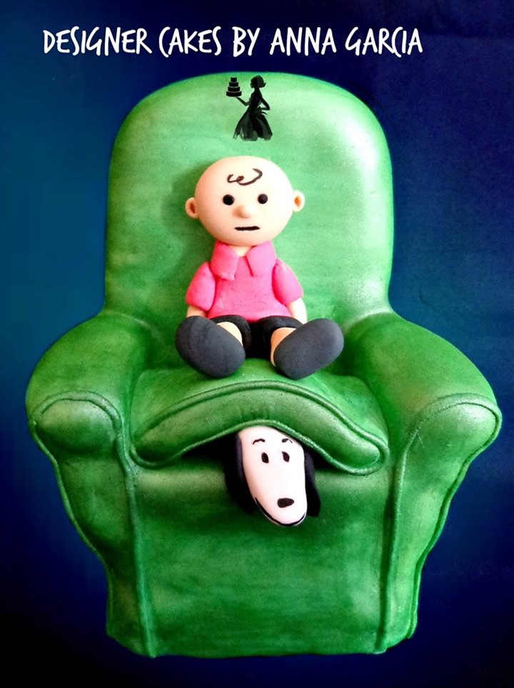 Charlie Brown and Snoopy Cake
