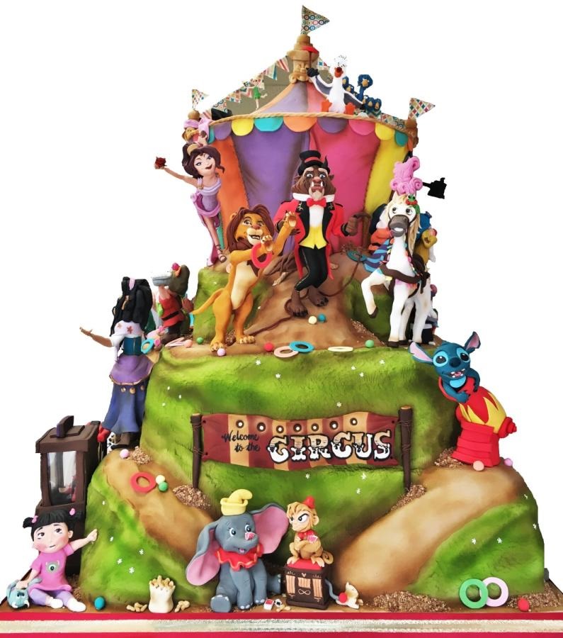 Disney Circus Cake