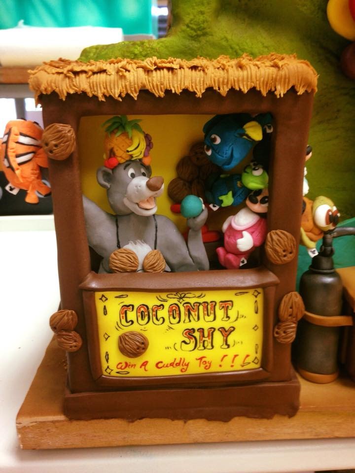 Baloo running a carnival booth