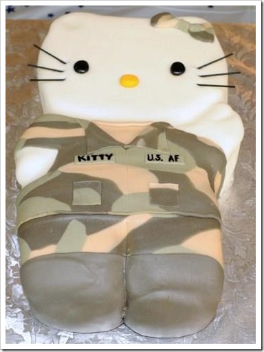 Hello Kitty Air Force Cake