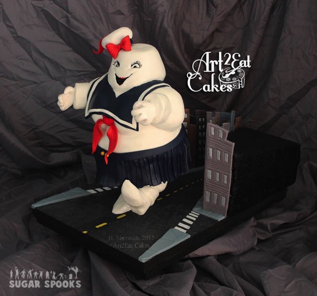 Stay Puft Marshmallow Cake
