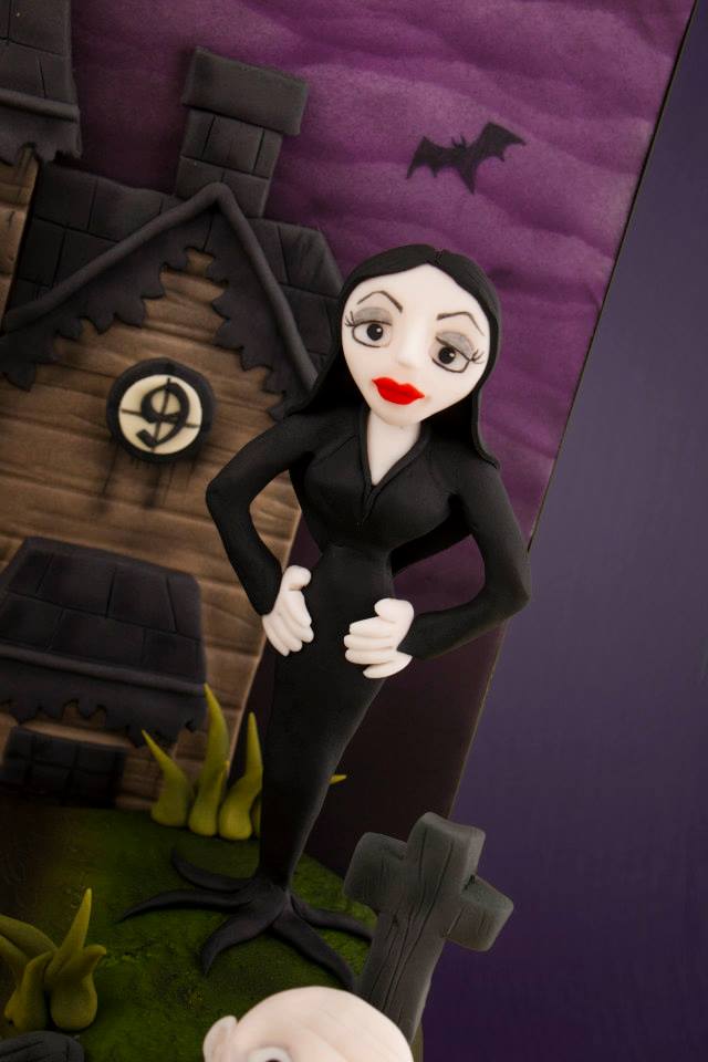 Morticia Cake Figure