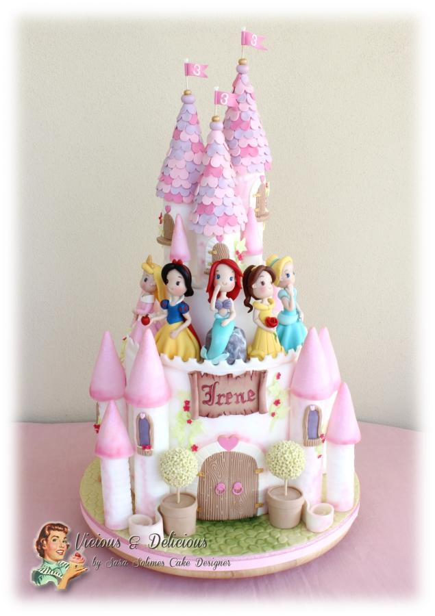 Disney Princess Castle Cake